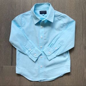 ANDY & EVAN Size 3T Light Blue Button-Up Shirt